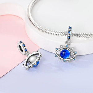 Breloques <span class=keywords><strong>Arbre</strong></span> de Vie en argent Sterling 925, zircon bleu <span class=keywords><strong>vert</strong></span>, pendentifs trèfle à quatre feuilles, adaptés aux bracelets originaux, bijoux à faire soi-même, cadeau - Product Image 6
