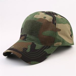5% Off Wholesale Custom Caps Desert Camo Leather Patch Logo Baseball Cap - Product Image 1