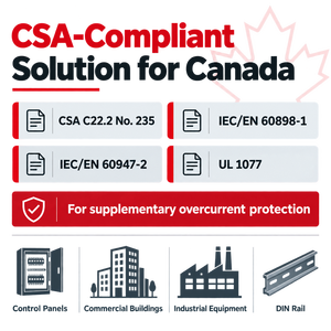 Disjoncteur miniature S201M-C16 1P <span class=keywords><strong>16A</strong></span> Courbe C 10kA CSA C22.2 N°235 pour panneaux de commande au Canada - Product Image 6