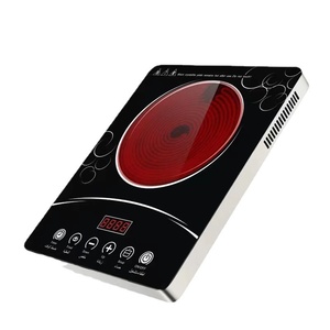 Placa de Cocción Eléctrica de Acero Inoxidable con Cristal Negro, 2000W, Control Táctil con Sensor, 2 Quemadores, Control por Aplicación, Calentamiento Rápido - Product Image 2