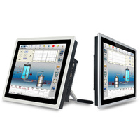 Panel de pantalla táctil de alto brillo resistente de 12 "12,1" pulgadas 800-1000nits PC resistente al agua para proveedor de quiosco al aire libre compatible con 6COM 2RJ45