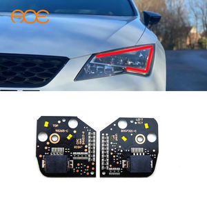 2013-2016 pour Seat <span class=keywords><strong>Leon</strong></span> MK3 pré-lifting, panneaux LED DRL jaunes 3000K 12V neufs 4000 lumens - Product Image 4