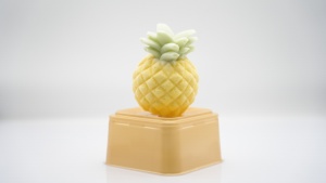 Crème glacée à l'ananas bicolore, différentes saveurs et formes, crème glacée au design nouveau, crème glacée molle à l'ananas 3D - Product Image 3