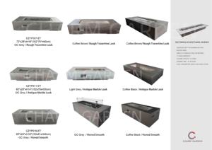 Table de foyer intérieur en béton avec brûleur en acier inoxydable de 72 pouces intelligent intérieur <span class=keywords><strong>bio</strong></span> alcool éthanol cheminée - Product Image 6