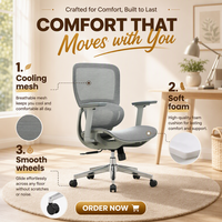 Chaise de bureau ergonomique en maille avec angle de siège réglable, chaise pivotante pour ordinateur, pour un soutien ergonomique personnalisable