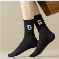 Chaussettes de luxe de haute qualité en coton éponge respirant avec logo personnalisé, broderie jacquard, pour femmes et hommes, usage quotidien