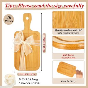 Nhỏ tre cắt Board charcuterie pho mát bảng thiết lập đám cưới khắc khoảng trống đang chặt khối tùy chỉnh cho khắc laser - Product Image 3