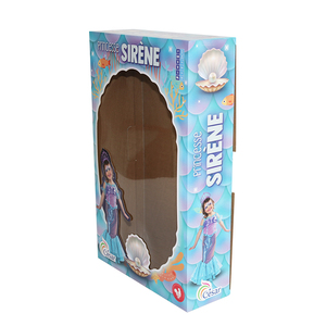 Factory custom window box Packaging Made Cheap Clear Paper Package Toy Cardboard Box With Window