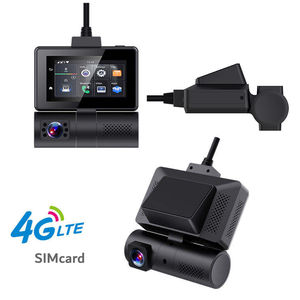Caméra de tableau de bord 4G LTE SIM cachée à double objectif FHD 1080P GPS <span class=keywords><strong>enregistrement</strong></span> vidéo avant CMSV6 Android 10.0 OS 3.0 ''écran mode stationnement - Product Image 1
