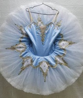 Professionnel Gradient Pancake Performance Satin TUTU Costume Attrayant Nouvelle Tenue Tutu