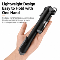Pompe à vélo professionnelle Boyan portable, mini, légère, haute pression, en plastique technique pour VTT/vélo de route, noire