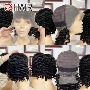 Pelucas <span class=keywords><strong>de</strong></span> <span class=keywords><strong>cabello</strong></span> humano rizado profundo brasileño prearrancado transparente 13x4 peluca Frontal <span class=keywords><strong>de</strong></span> encaje <span class=keywords><strong>cabello</strong></span> Remy Peluca <span class=keywords><strong>de</strong></span> Bob corto <span class=keywords><strong>de</strong></span> onda profunda - Product Image 4