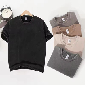 Camiseta de Hombre de Lujo con Efecto Desgastado, 100% Algodón, de Alta Calidad, con Logotipo Vintage Personalizado, Lavado a la Piedra, Talla Grande - Product Image 2