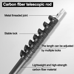 Asta Telescopica in Fibra di Carbonio da 16m con Design Leggero per Attrezzi di Pulizia e Applicazioni ad Alta Portata - Product Image 1