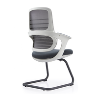Chaise de bureau de direction haut de gamme, dossier haut, pivotante, réglable, entièrement en maille, design moderne, élévation confortable, matériau en tissu