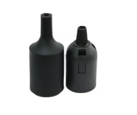 Support de douille E27 personnalisable avec manchon en silicone, 220V CA, ouverture 10mm, fixation murale/au sol à trou unique, utilisation intérieure sécurisée