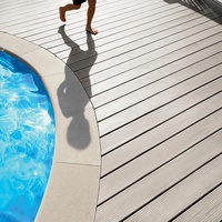 WPC terrasse extérieure 3d grain de bois jardin terrasse balcon plancher imperméable ignifuge bois plastique composite terrasse