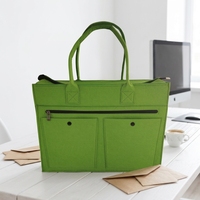 Sacs de rangement souples en polyester imperméables personnalisés en usine, pliables avec poignée pour ordinateur portable, tablette, fournitures de bureau