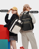 LOVEVOOK sac à dos matelassé de haute qualité, imperméable à l'eau, pour ordinateur portable, voyage d'affaires, sac à dos pour hommes femmes, enseignant, infirmière, quotidien