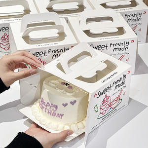 Tablero de cartón rígido de papel artesanal color marfil, portátil, de calidad alimentaria, con ventana, para laminación y formas <span class=keywords><strong>personalizadas</strong></span>, ideal para fiestas de cumpleaños. - Product Image 3