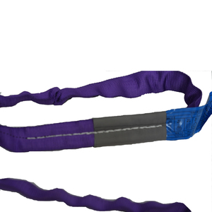 핫 세일 100% 폴리에스터 헤비 듀티 리프팅 슬링 미국 표준 1T-<span class=keywords><strong>10T</strong></span> 6:1 안전 계수 검정 둥근 모양 - Product Image 3