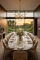 Canapé de salon contemporain haut de gamme, lit king-size en tissu moelleux avec tête de lit angulaire, design tout-en-un pour villa et résidence de luxe