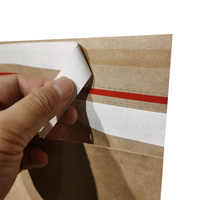 Sacs d'expédition en papier kraft brun 100% compostables, recyclés, écologiques, biodégradables, imperméables, pour chaussures et vêtements, impression flexo