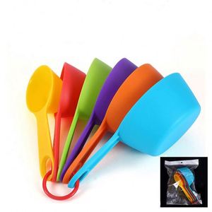 BPA Free and Dishwasher Safe Plastic <b>Measuring</b> Cups and <b>Spoons</b> Set Dry <b>Measuring</b> Cups Set with Spout and Leveler - Product Image 4