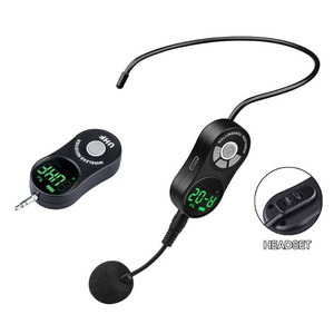 TTD-820 <b>Wireless</b> Headset Lavalier Microphone UHF <b>Receiver</b> Transmitter For Presentations Meetings - Product Image 1