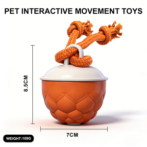 لعبة كرة ذكية للقطط والكلاب صديقة للبيئة تعمل تلقائيًا بالجاذبية مصنوعة من ABS+TPR للتنظيف الذاتي والترفيه - Product Image 2