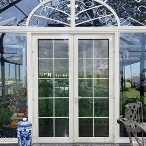 <span class=keywords><strong>Porte</strong></span> française en verre triple pour applications de villa Portes patio élégantes avec grilles - Product Image 4