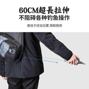 Poolblade Lure Keychain Automatic Retractable Stainless Steel Carabiner Portable Outdoor Telescopic Buckle <b>Keyring</b> - Product Image 4