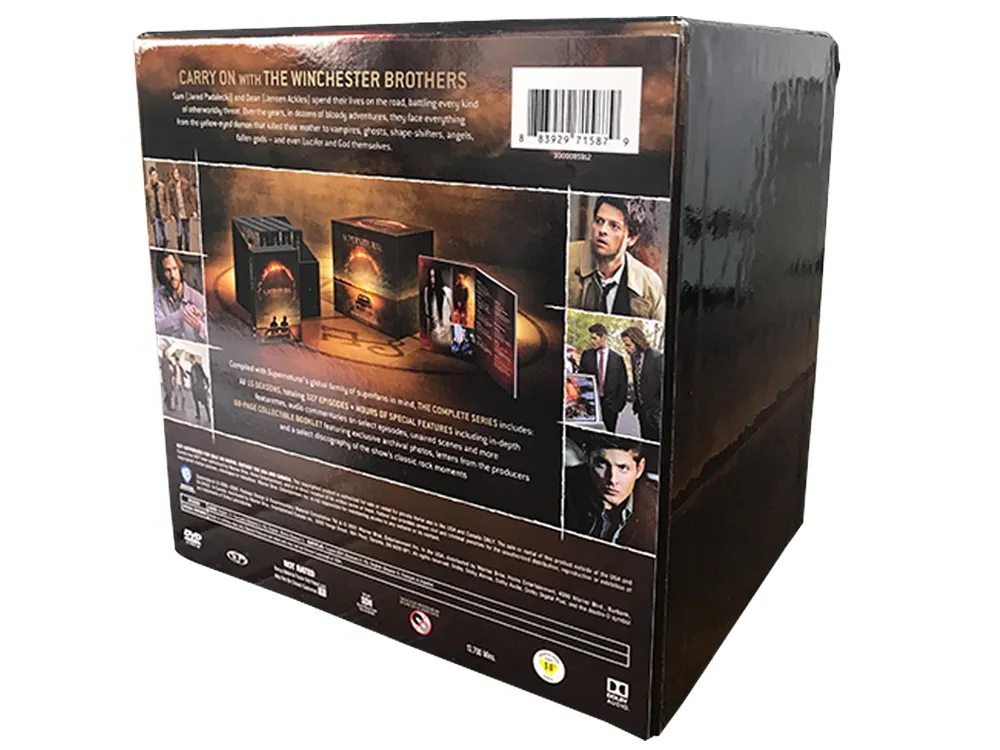 خارق للطبيعية سلسلة كاملة DVD Boxset 86 قرص مصنع بيع بالجملة أفلام دي في دي سلسلة تلفزيون منطقة الكرتون 1 شحن مجاني