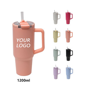 Hot bán biểu tượng tùy chỉnh 40oz cốc cốc 304 thép không gỉ cốc chân không cách điện 40oz Cốc có tay cầm và nắp đậy - Product Image 1
