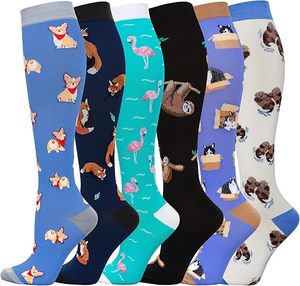 Calcetines <span class=keywords><strong>de</strong></span> Compresión Personalizados <span class=keywords><strong>para</strong></span> Mujeres, Enfermeras, <span class=keywords><strong>Circulación</strong></span> Sanguínea, Embarazo, Viajes, Calcetines <span class=keywords><strong>de</strong></span> Compresión Médica Profesional Graduados - Product Image 6