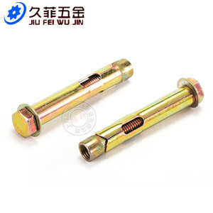 สลักเกลียวขยายตัวภายนอก-ภายใน Jiufei ขนาด M6 M8 M10 M12 เหล็กกล้าคาร์บอนชุบสังกะสี สำหรับยึดแบบใช้ค้อน - Product Image 1