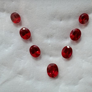 Rubí Cultivado en Laboratorio, Corte Ovalado, Gema Suelta, Rojo Intenso, Calidad Premium, Piedra Sintética para Joyería, Hecho a Mano - Product Image 6