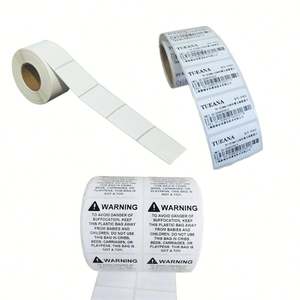 Rouleau de papier adhésif en gros pour imprimante, étiquettes de produits, étiquettes thermiques pour codes-barres, papier thermique d'usine - Product Image 2