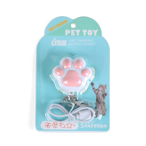 ของเล่นแมวแบบเลเซอร์, ของเล่นแมวแบบโต้ตอบด้วยแสงอินฟราเรดสีน้ำเงินฉายภาพหลายรูปแบบ, ปากกาเลเซอร์สำหรับแมวแบบ USB, อุปกรณ์สำหรับสัตว์เลี้ยง - Product Image 5