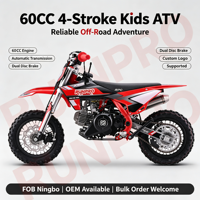Quad 4 roues automatique RUNPRO 60cc 4 temps refroidi par air, à essence, pour jeunes, tout-terrain, avec frein à disque, 40-60 km/h, à vendre