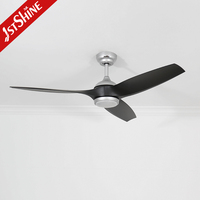 1stshine ventilateur de plafond styles européens muet 3 pales télécommande bldc moderne led ventilateur de plafond pour la maison hôtel