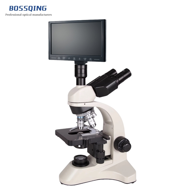 Biological Trinocular TV Tube Microscope XSP73CTV Configured with 200W 7-inch HD Screen High Performance Product