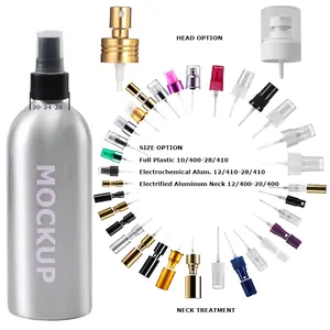 Custom Empty 30ML 50ML 100ML 200ML 500ML Skincare Toner Cosmetic Body Hair Continuous Fine Mist Pump Aluminum Spray Bottle