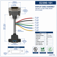 Kabel Flat 6P yang Dapat Disesuaikan untuk Koneksi Internal PCBA, Tahan Air, Bersertifikasi REACH ROHS IP67, 12V-600V, untuk Penggunaan Industri