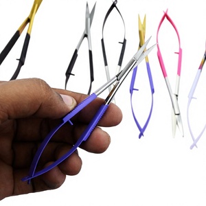 Ciseaux à sourcils sur mesure extra-affûtés, ciseaux de manucure pour cuticules, ciseaux à cils greffés pour femmes, à pointe droite - Product Image 1