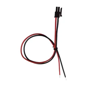 Personnalisé 30cm 1007 18AWG rouge noir fin bande étamée 7mm faisceau de câbles 2 broches pas 3.0mm boîtier 43025-0200 pour l'électronique