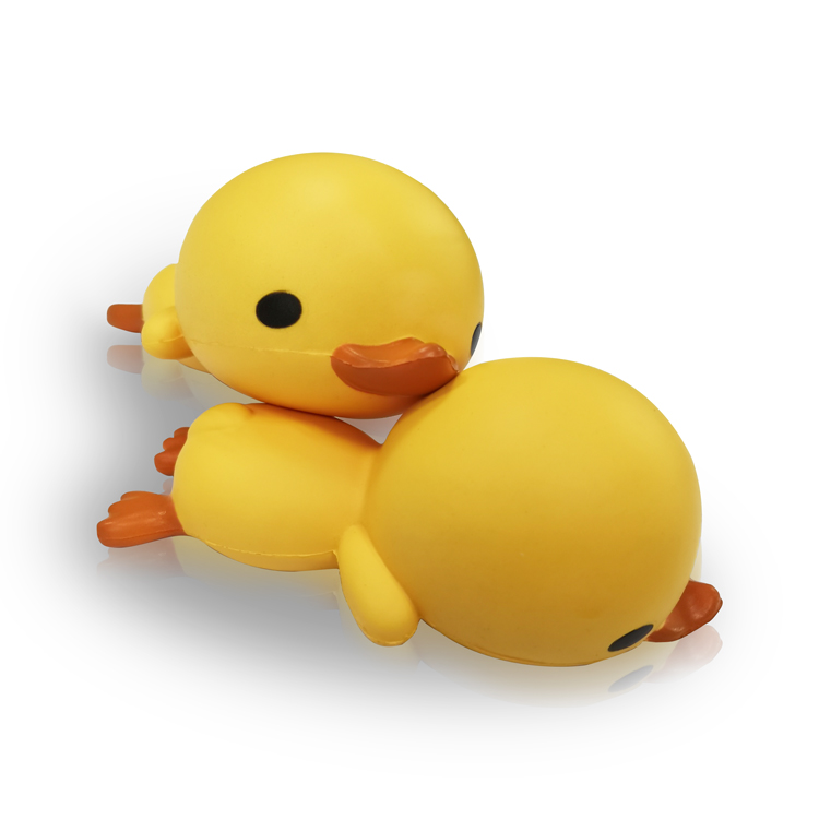 Желтая утка pu игрушка животное стресс мяч панда пена мяч