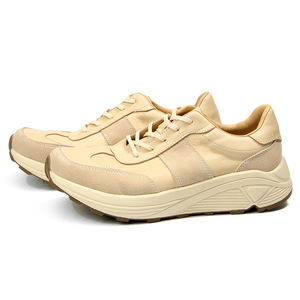 Off <b>White</b> Dad Shoes Low Heel <b>Lace</b> Up Color Blocking Walking Style Shoes - Product Image 3