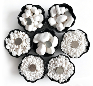 Galets blancs naturels polis pour jardin, galets blancs pour jardins, prix des galets blancs pour jardin - Product Image 2