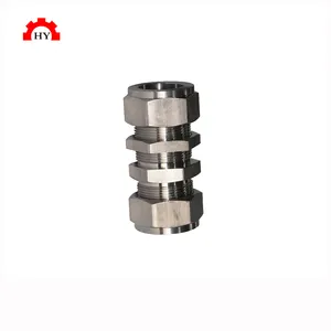 1/4 Inch Dubbele Beentje 1/4 Npt Binnendraad Partitie Rechte Pijp Joint Quick Connect Pipe Joint